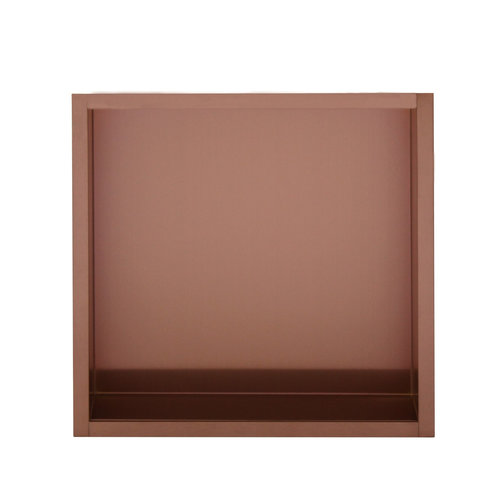 Inbouwnis Sanilux Napo Wand 30x30x7 cm Brons 