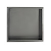 Sanilux Inbouwnis Sanilux Napo Wand 30x30x7 cm Gunmetal