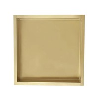 Inbouwnis Sanilux Napo Wand 30x30x7 cm Geborsteld Goud