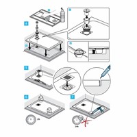 Douchebak Ideal Standard Ultra Flat Solid Vierkant (in 3 afmetingen) Wit