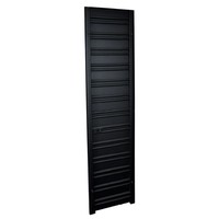 Designradiator Sanicare Denso 180x40 Mat Zwart Inclusief Ophanging 948 Watt (onderzijde aansluiting)