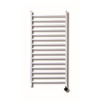 Elektrische Design Radiator Sanicare Plug En Play Qubic 126.4 x 60 cm Wit Thermostaat Zwart 773 Watt