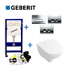 Geberit UP100 Toiletset 54 Villeroy & Boch O.Novo DirectFlush Compact Met Bril En Drukplaat