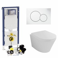 Sigma 8 (UP720) Toiletset 36 Aqua Splash Vesta Rimless Met Sigma Drukplaat