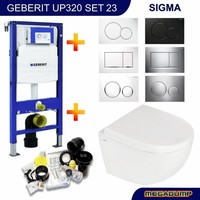 Up320 Toiletset 23 Megasplash Zero Compact Met Bril En Drukplaat