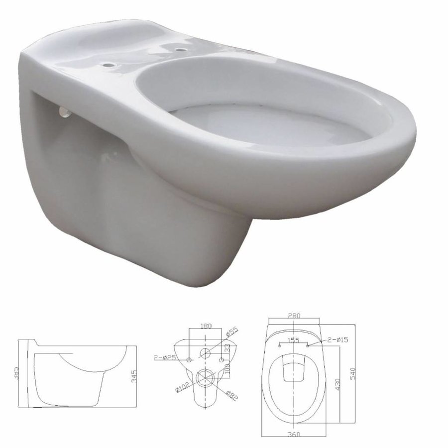 Up100 Toiletset 03 Megasplash Basic Smart Met Bril En Drukplaat