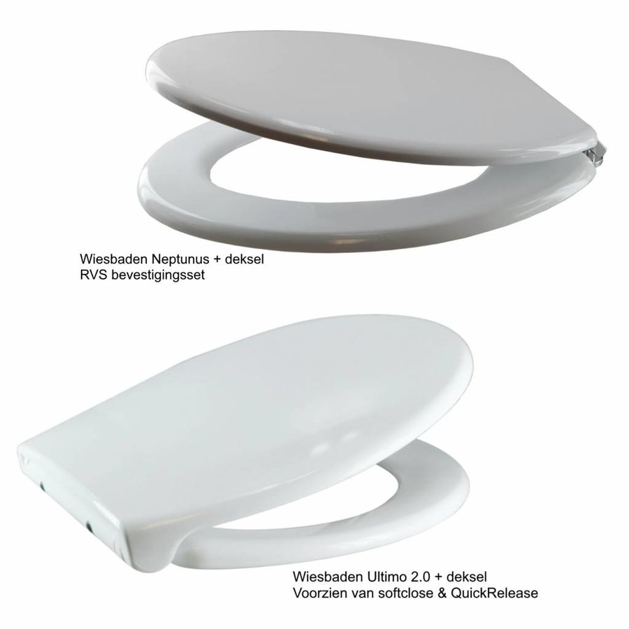 Up100 Toiletset 03 Megasplash Basic Smart Met Bril En Drukplaat