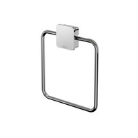 Handdoekring Geesa Topaz Vierkant Minimalistisch Chroom