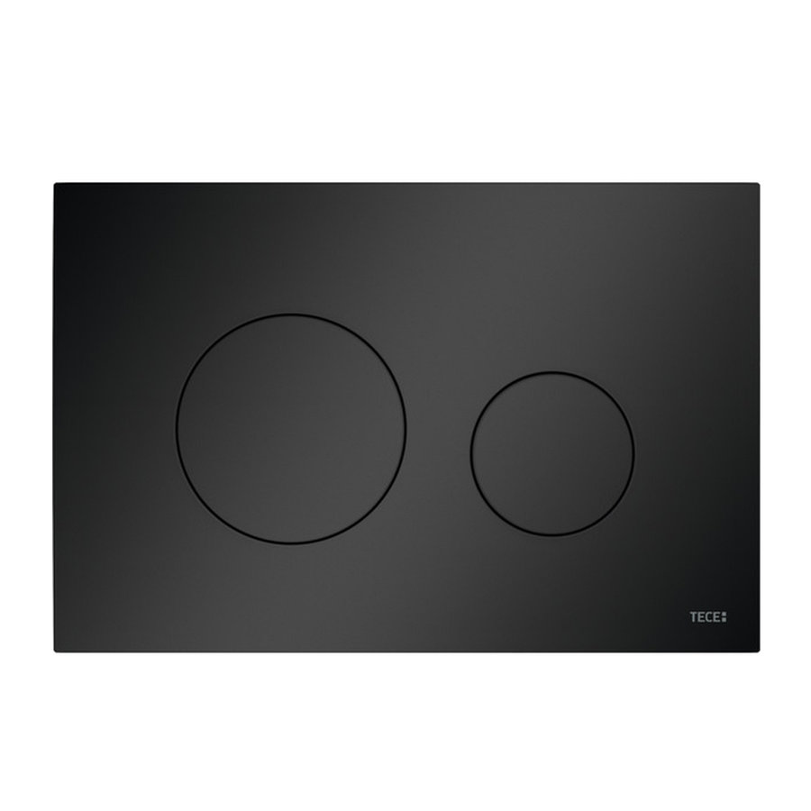 Bedieningsplaat TECE Loop Met Duospoeltechniek Kunststof Mat Zwart