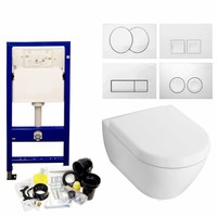 Up100 Toiletset 22 Villeroy & Boch Subway 2.0 Met Delta Drukplaat