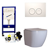 Geberit Geberit UP100 Toiletset Randloos Mudo Set62 met Delta Drukplaat