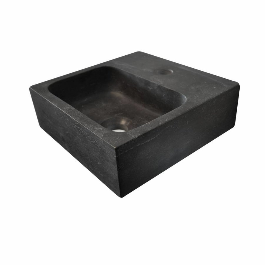 Fonteinset Ceres Square Natuursteen 30X30X10 Cm Rvs (Keuze Uit 8 Kranen)