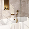 Brauer Badkraan Inbouw Set Brauer Gold Edition Thermostatisch met Badvulcombinatie en Handdouche 3-Standen Geborsteld Goud