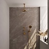 Brauer Regendoucheset Inbouw Brauer Gold Edition Thermostatisch 20cm met Plafondarm en Handdouche 3-Standen Losse Stopkranen Geborsteld Goud