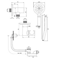 Inbouwthermostaatset Brauer Copper Incl 3 Standen Handdouche En Badafvoer Koper