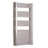 Sanicare Elektrische Design Radiator Sanicare Plug & Play 172x45 cm Inox Look 920 Watt Met Chroom Thermostaat Links