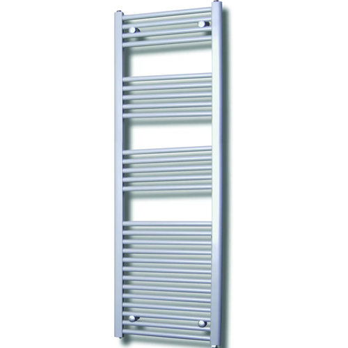 Elektrische Design Radiator Sanicare Plug & Play 172x45 cm Zilver Grijs 920 Watt Met Chroom Thermostaat Links 