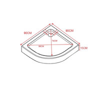 Complete Douchecabine Beauty Complete 90x90x235 cm 4mm