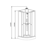 Complete Douchecabine Beauty Complete 90x90x235 cm 4mm