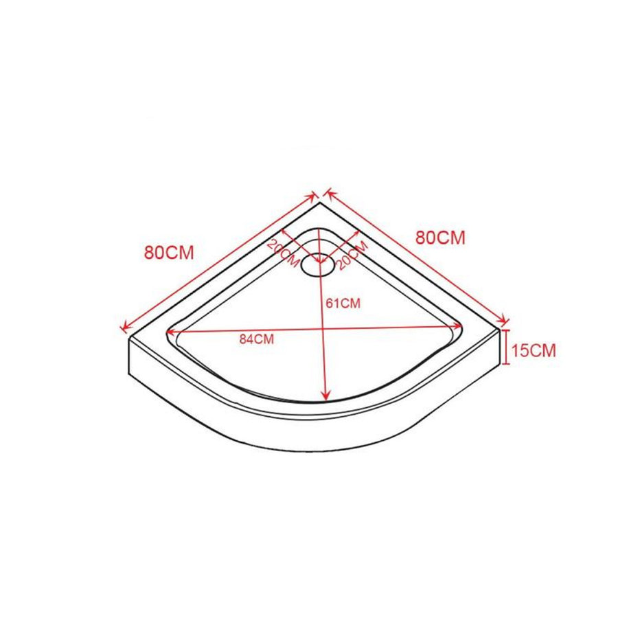 Complete Douchecabine Beauty Complete 80x80x235 cm 4mm