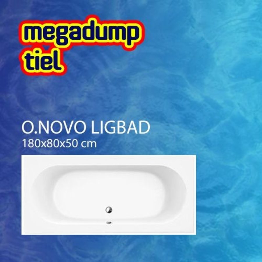 Ligbad O.Novo 180X80X50 Cm Wit