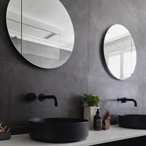 Badkamerspiegel Rond Martens & Meijer Calvo op Aluminium Frame (alle maten) 