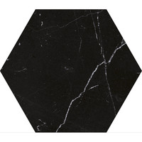 Hexagon Vloertegels Azulejo Carrara Black 22.5x25.9 cm (Prijs per m2)