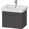 Duravit Wastafelkast Duravit No.1 Met 1 Lade 59x42.6x47.8cm Met Geïntegreerde Greep Mat Grafiet