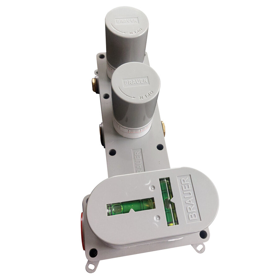 Thermostatisch Inbouwdoucheset Brauer Copper 20cm Hoofddouche Plafondarm 3 Standen Handdouche op Glijstang Koper