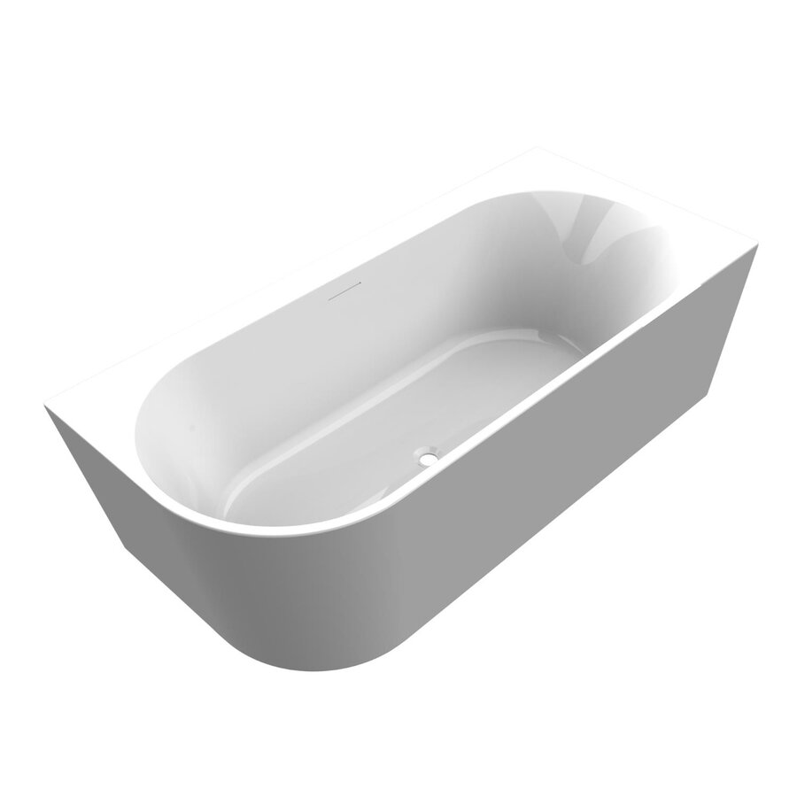 Ligbad Arcqua Santo Back To Wall 178x80 Acryl Glans Wit Rechts