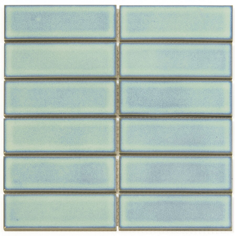 Mozaïek Barcelona 29.1x29.7 cm Geglazuurd Porselein Rechthoek Glans Turquoise (Prijs Per 0,86 m2)