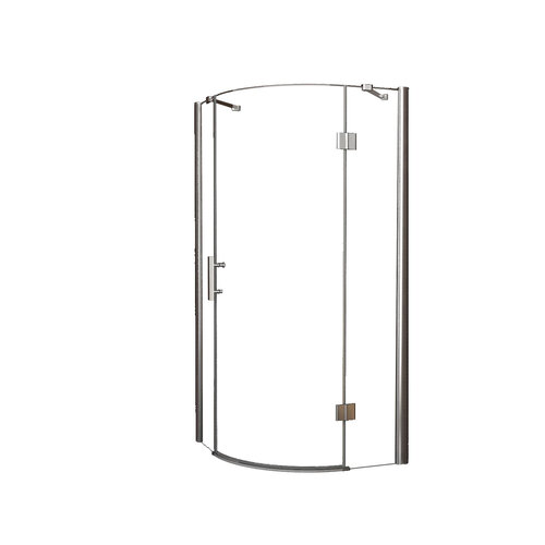 Douchecabine Wiesbaden kwartrond 1 deur LS 90x90cm 8mm NANO coating 