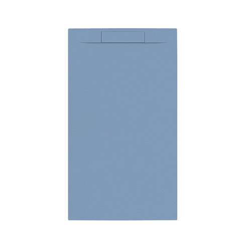 Douchebak + Sifon Allibert Rectangle 140x80 cm Mat Blauw Balt 