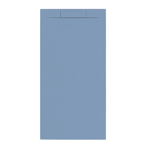 Douchebak + Sifon Allibert Rectangle 160x80 cm Mat Blauw Balt 