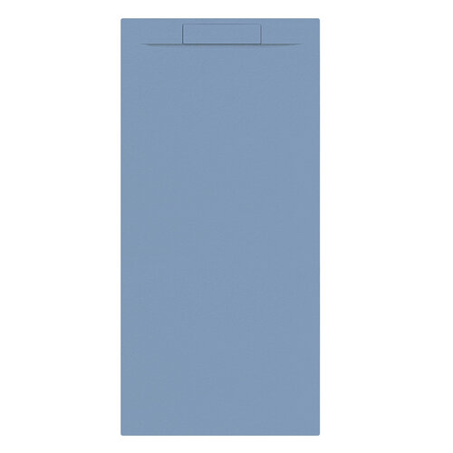 Douchebak + Sifon Allibert Rectangle 180x80 cm Mat Blauw Balt 