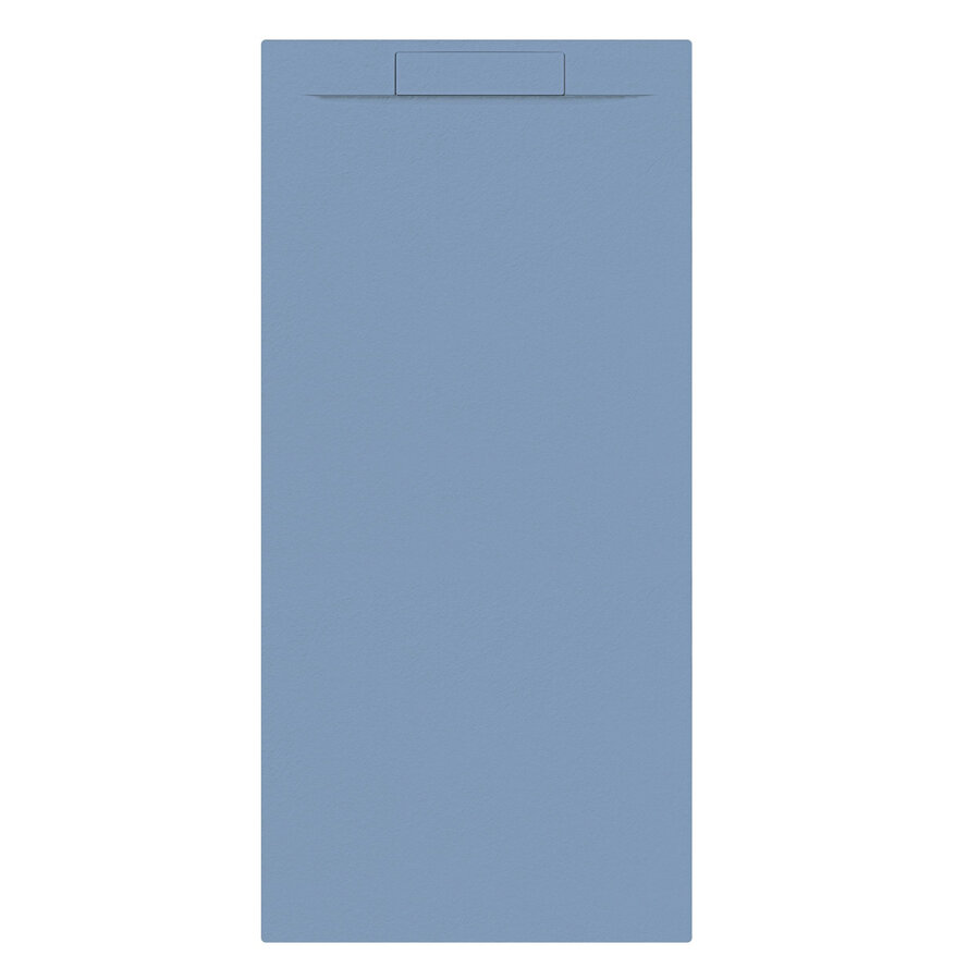 Douchebak + Sifon Allibert Rectangle 180x80 cm Mat Blauw Balt