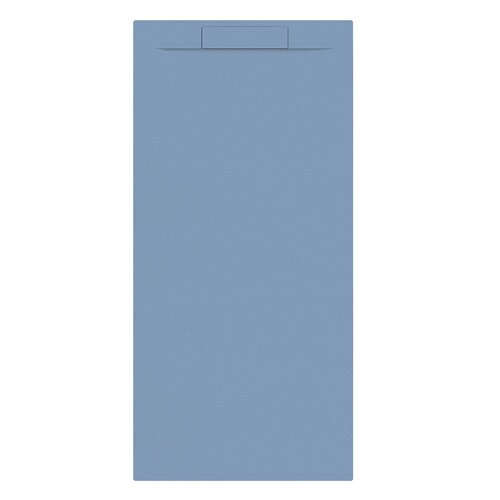 Douchebak + Sifon Allibert Rectangle 180x90 cm Mat Blauw Balt 