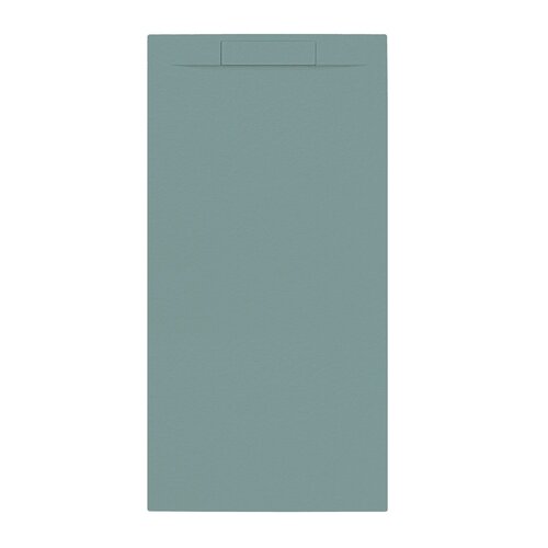 Douchebak + Sifon Allibert Rectangle 160x80 cm Mat Groen Korstmos 