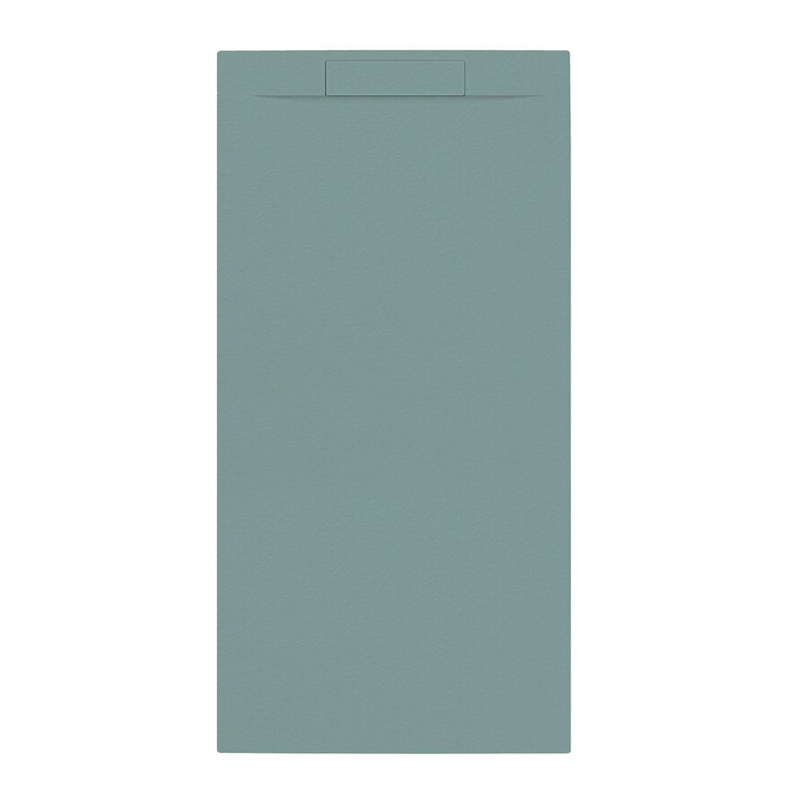 Douchebak + Sifon Allibert Rectangle 160x80 cm Mat Groen Korstmos