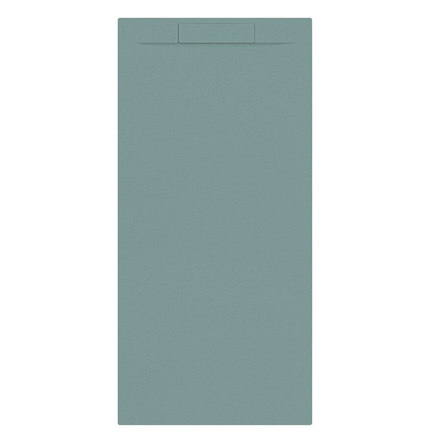 Douchebak + Sifon Allibert Rectangle 180x80 cm Mat Groen Korstmos