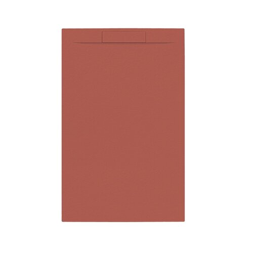 Douchebak + Sifon Allibert Rectangle 140x90 cm Mat Rood Terracotta 