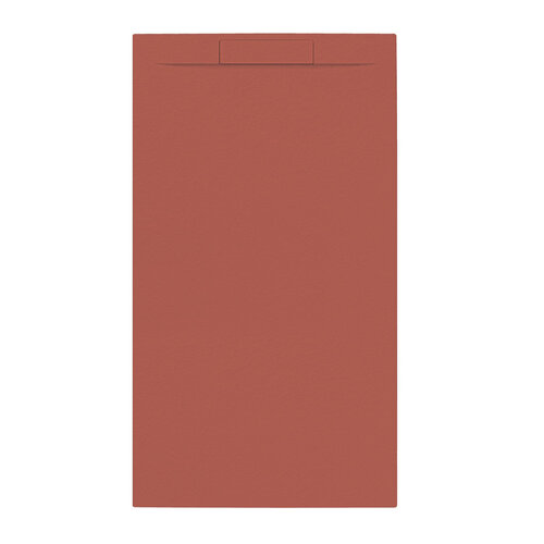 Douchebak + Sifon Allibert Rectangle 160x90 cm Mat Rood Terracotta 