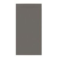 Douchebak + Sifon Allibert Rectangle 160x80 cm Mat Gunmetal