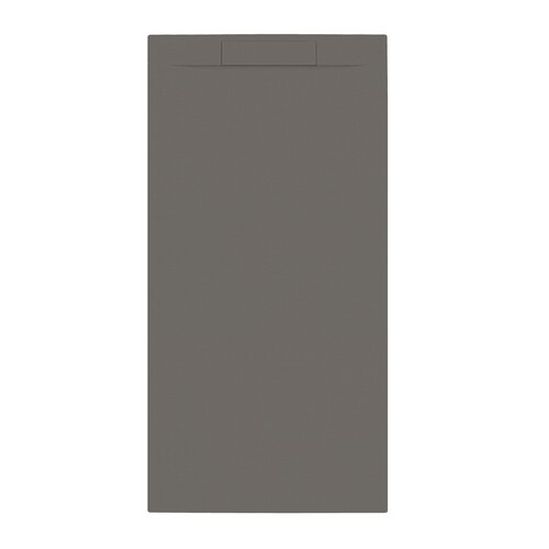 Douchebak + Sifon Allibert Rectangle 160x80 cm Mat Gunmetal 