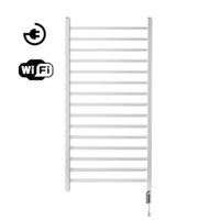 Radiator Sanicare Qubic Met Wifi 126,4 x 60 cm Wit Met Thermostaat Chroom