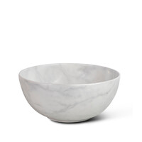 Waskom Globo T-Edge Rond 37x16 cm Zonder Overloop Marmo di Carrara