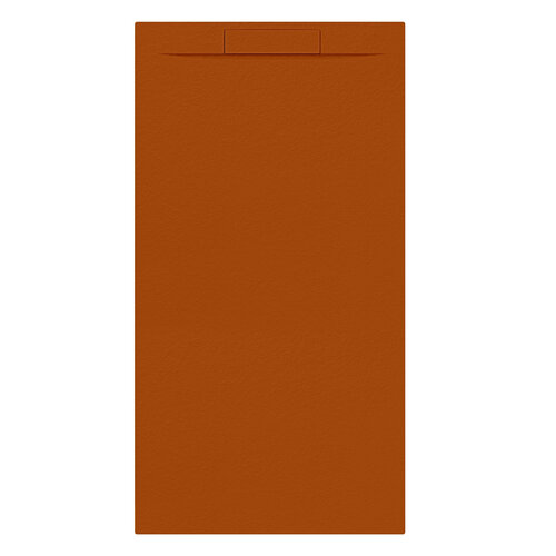 Douchebak + Sifon Allibert Rectangle 180x90 cm Satijn Koper Oranje 