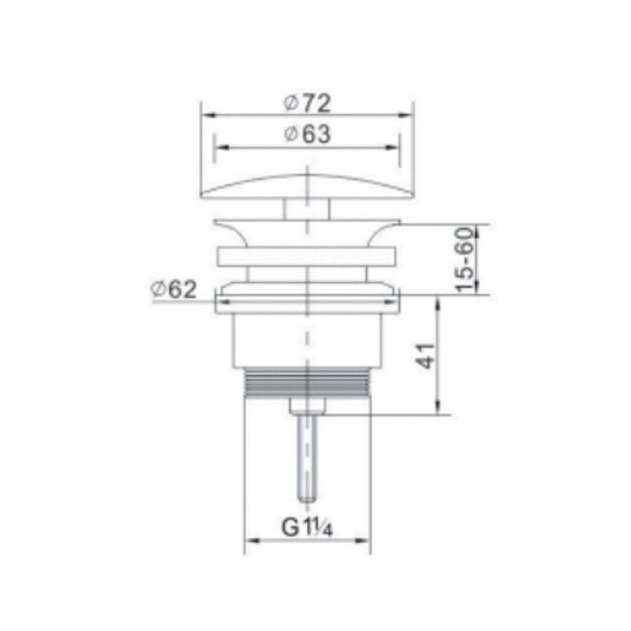 Clickwaste Vast Luca Sanitair Voor Luca afvoeren Mat Wit