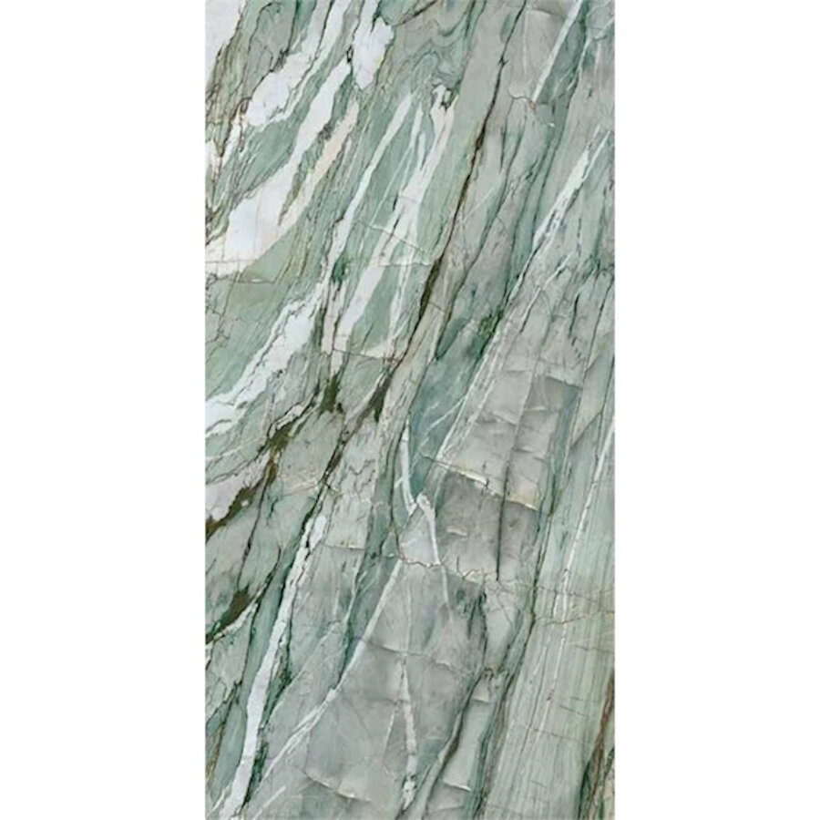 Vloer- en Wandtegel Energieker Ekxtreme 120x270 cm Glanzend Calacatta Mint (Prijs per M2)