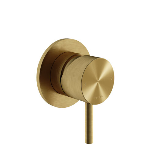 Douchekraan Inbouw Hotbath Archie Mengkraan Geborsteld Messing PVD 